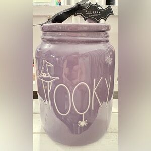 Rae Dunn Purple “SPOOKY”Halloween Canister
